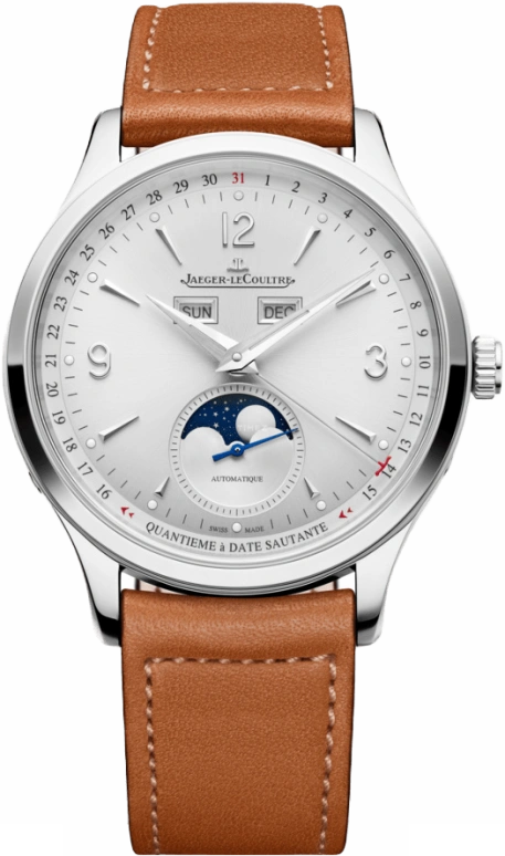 Jaeger-LeCoultre,Master 40mm,40mm,Stainless Steel,Silver,Automatic,Moonphase,Month,Date,Day,70hours,In-house Caliber,Q4148420