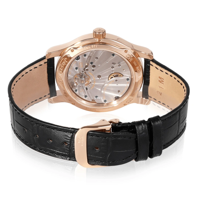 Jaeger-LeCoultre,Master 41.50mm,41.50mm,Rose Gold,Silver White,Handwound,Day,Power Reserve Indicator,Big Date,Q1602420