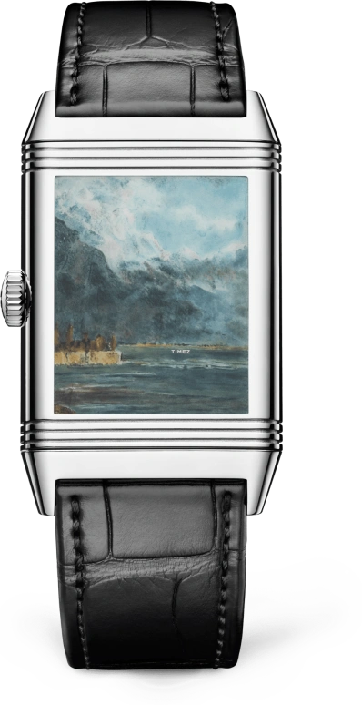 Jaeger-LeCoultre,Reverso 45.60x27.40mm,45.60x27.40mm,White Gold,Blue,Multi-Color,Handwound,45hours,In-house Caliber,Q39334C2
