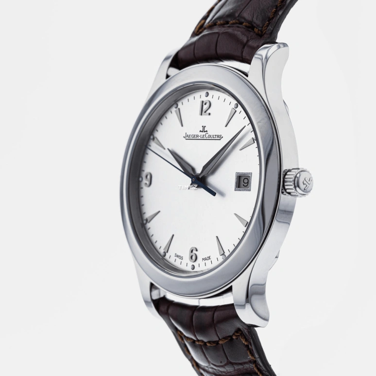 Jaeger-LeCoultre,Master 40mm,40mm,Stainless Steel,Silver White,Automatic,Day,43hours,Q1398420