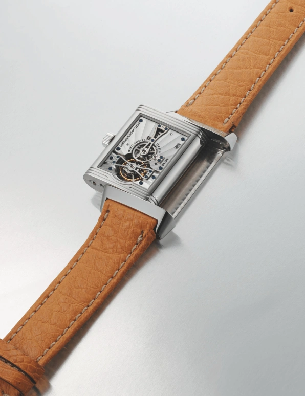 Jaeger-LeCoultre,Reverso 26mm,26mm,Platinum,Grey,Handwound,Power Reserve Indicator,Tourbillon,Q2176440