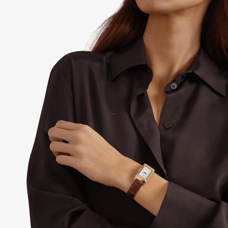 Jaeger-LeCoultre,Reverso 20mm,20mm,Pink Gold,Silver,Handwound,38hours,In-house Caliber,Q3342520