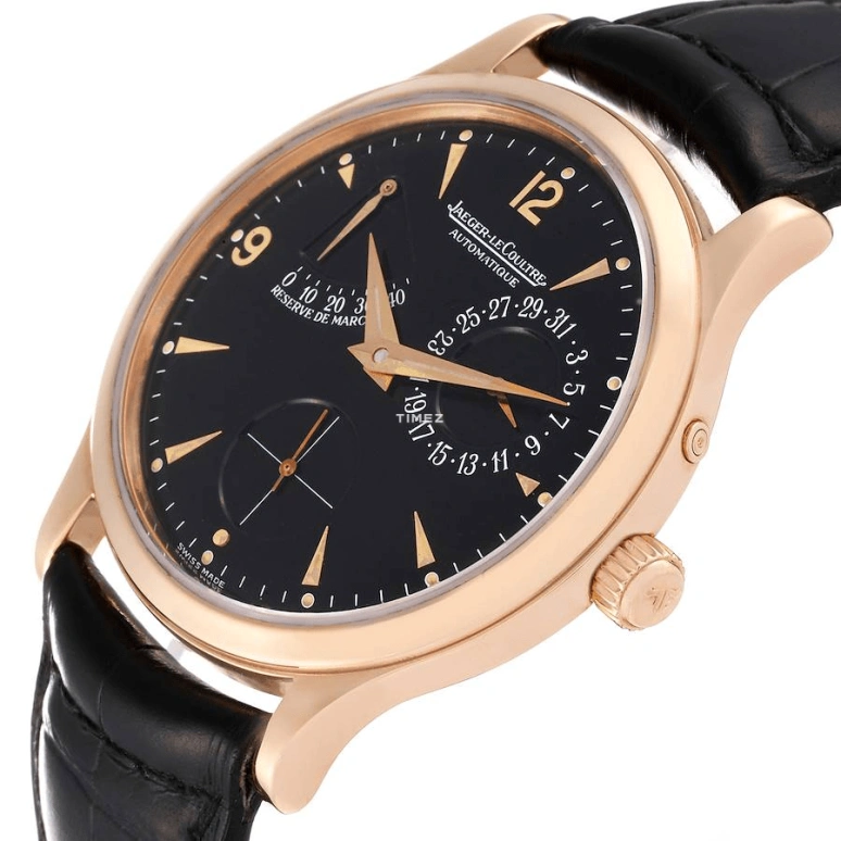 Jaeger-LeCoultre,Master 37mm,37mm,Rose Gold,Black,Automatic,Day,Power Reserve Indicator,140,140.2.93.S
