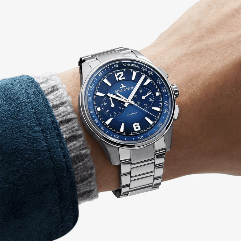 Jaeger-LeCoultre,Polaris 42mm,42mm,Stainless Steel,Blue,Automatic,Chronograph,Column Wheel,Q9028180