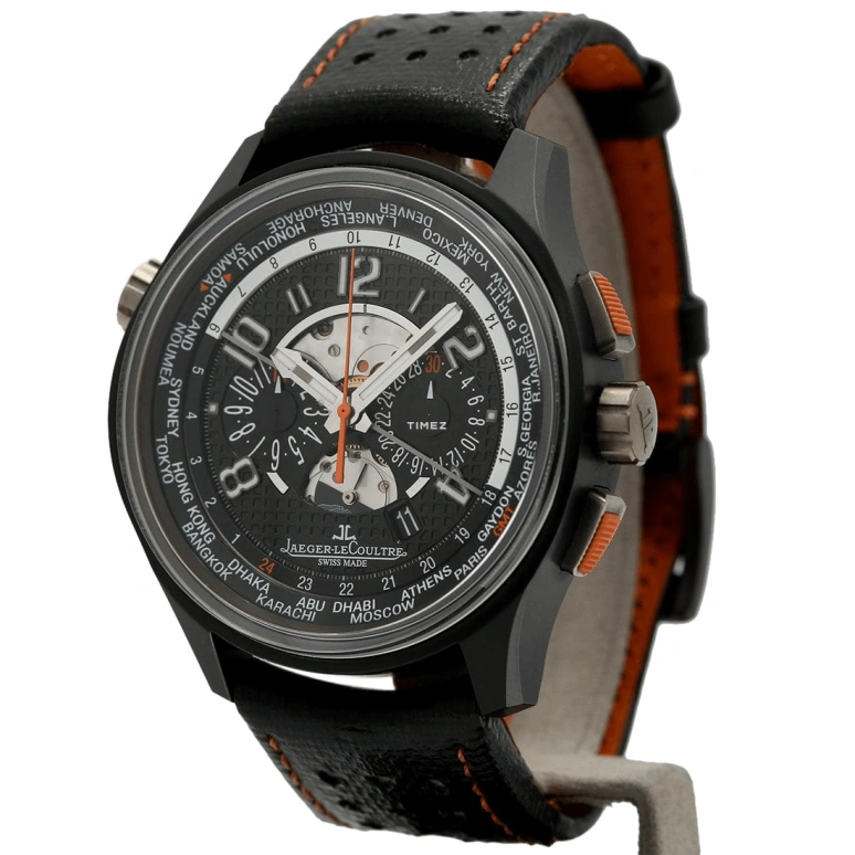 Jaeger-LeCoultre,AMVOX 44mm,44mm,Ceramic,Titanium Gold,Black,Automatic,Chronograph,Day,World Time,Q193J430