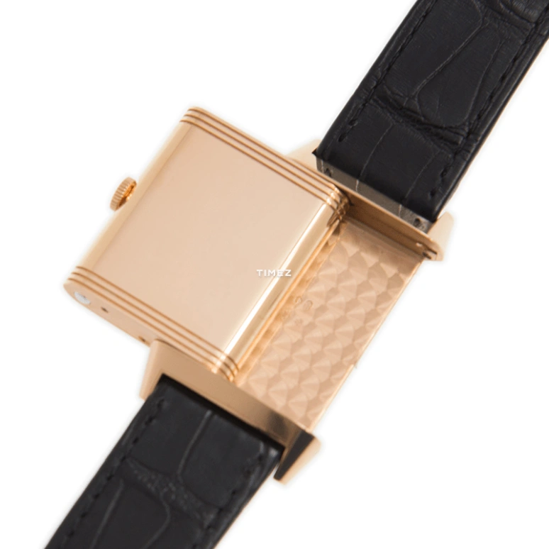 Jaeger-LeCoultre,Reverso 27.40mm,27.40mm,Rose Gold,Green,Automatic,Sapphire,Crystal Glass,Square,Q380252K