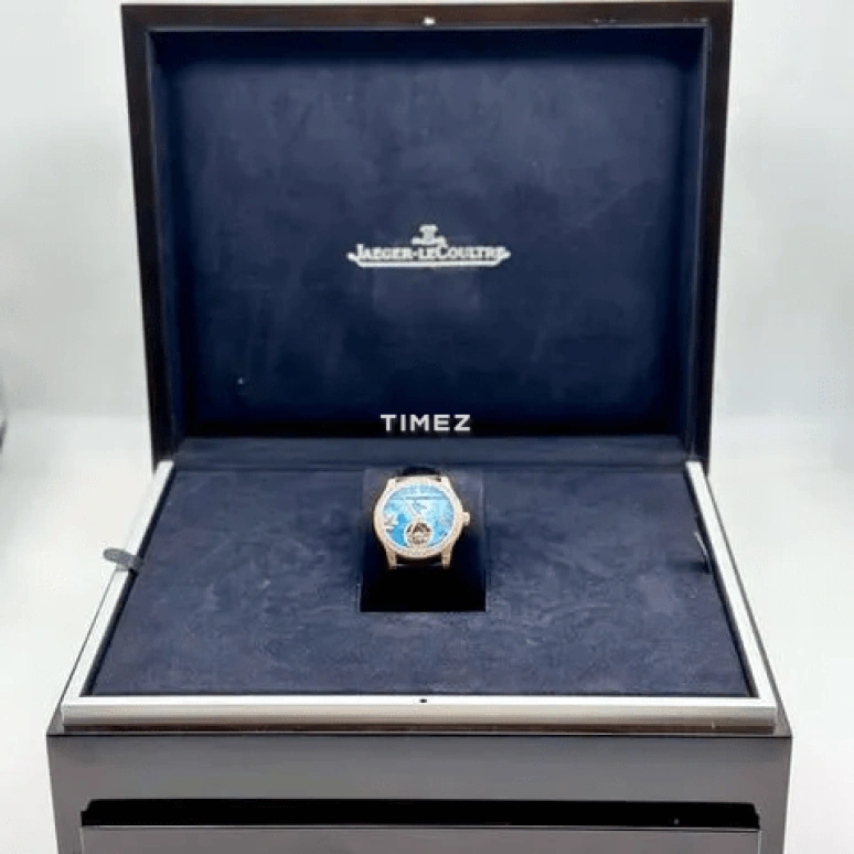 Jaeger-LeCoultre,Other 43mm,43mm,Rose Gold,Blue,Multi-Color,Automatic,Tourbillon,Sapphire,166241M