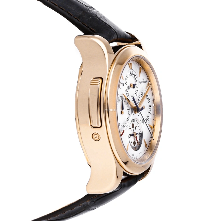 Jaeger-LeCoultre,Master 43mm,43mm,Rose Gold,Silver White,Automatic,Moonphase,Perpetual Calendar,Annual Calendar,Month,In-house Caliber,Sapphire,Crystal Glass,Q163242A