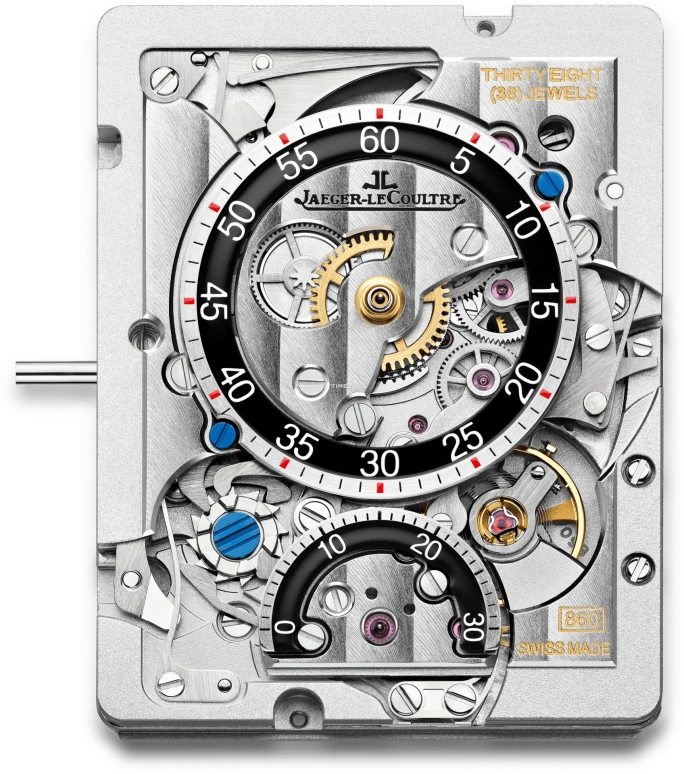 Jaeger-LeCoultre,Reverso 49.40x29.90mm,49.40x29.90mm,Stainless Steel,Blue,Grey,Handwound,Chronograph,Flyback,Retrograde,Q389848J