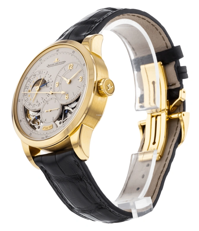 Jaeger-LeCoultre,Duomètre 42mm,42mm,Yellow Gold,Beige,Yellow,Handwound,Chronograph,Moonphase,Day,Q6040420