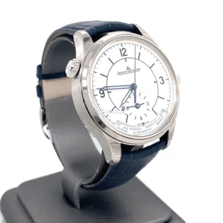 Jaeger-LeCoultre,Master 39mm,39mm,Stainless Steel,Black,White,Automatic,World Time,In-house Caliber,Q1428530