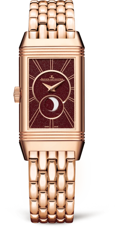 Jaeger-LeCoultre,Reverso 20mm,20mm,Pink Gold,Silver,Handwound,Moonphase,38hours,Q3352120