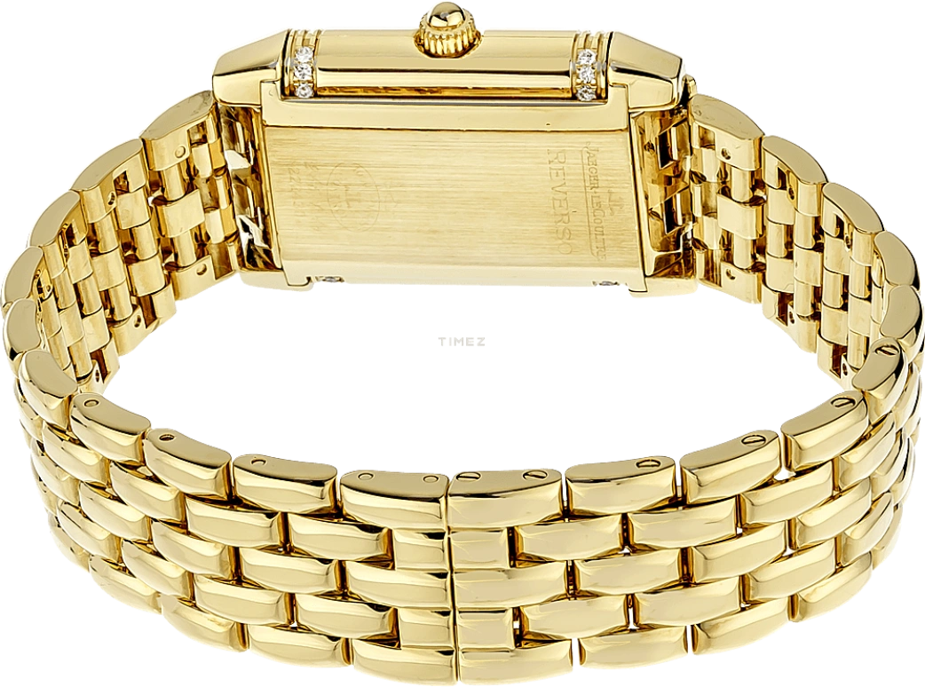Jaeger-LeCoultre,Reverso 28x21mm,28x21mm,Yellow Gold,White,Handwound,38hours,In-house Caliber,Q2661110
