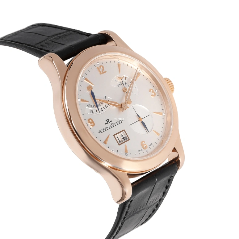 Jaeger-LeCoultre,Master 41.50mm,41.50mm,Rose Gold,Silver White,Handwound,Day,Power Reserve Indicator,Big Date,Q1602420