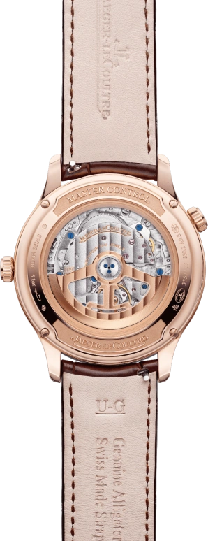 Jaeger-LeCoultre,Master 40mm,40mm,Pink Gold,Silver,Automatic,Date,Power Reserve Indicator,World Time,Q4122520