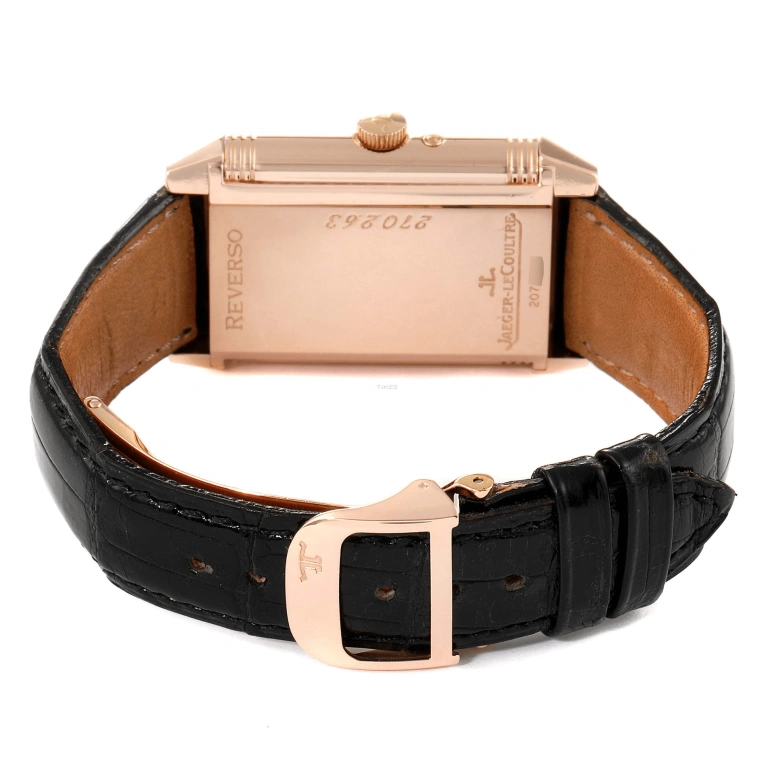 Jaeger-LeCoultre,Reverso 26x42mm,26x42mm,Rose Gold,Silver White,Handwound,Moonphase,Power Reserve Indicator,Q2752420