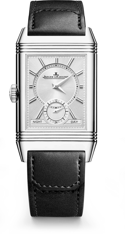 Jaeger-LeCoultre,Reverso 47x28.30mm,47x28.30mm,Stainless Steel,Black,Silver,Handwound,Dule Time,Day / Night Indication,Q398847J