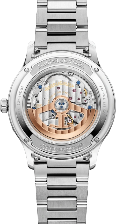 Jaeger-LeCoultre,Master 40mm,40mm,Stainless Steel,Silver,Automatic,Moonphase,Month,Date,Day,70hours,In-house Caliber,Q4148120