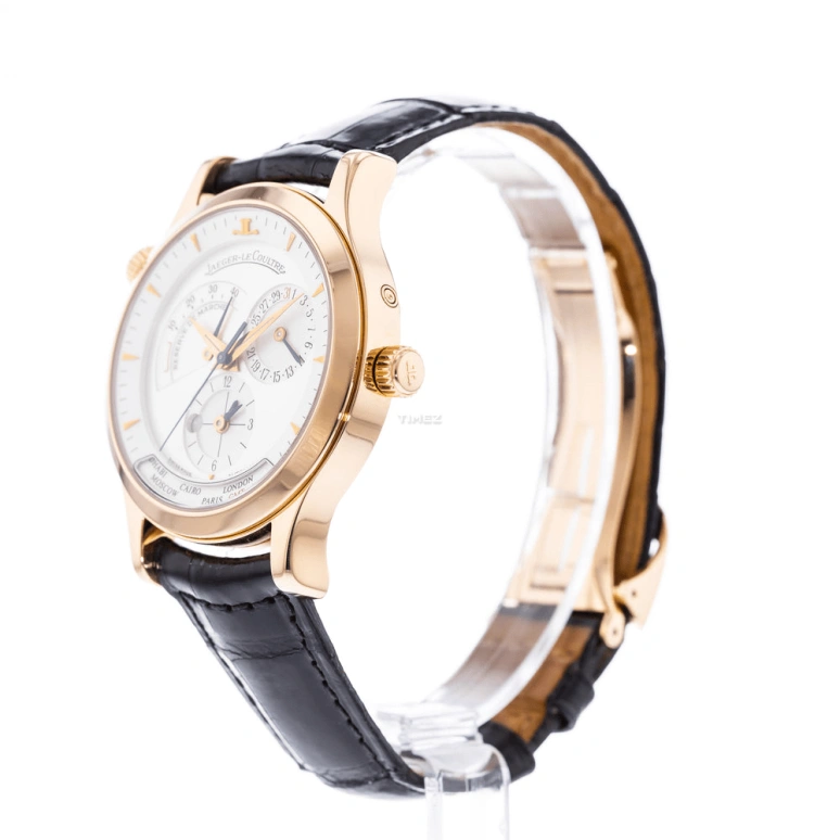 Jaeger-LeCoultre,Master 38mm,38mm,Rose Gold,White,Automatic,Day,Power Reserve Indicator,World Time,Q1422420