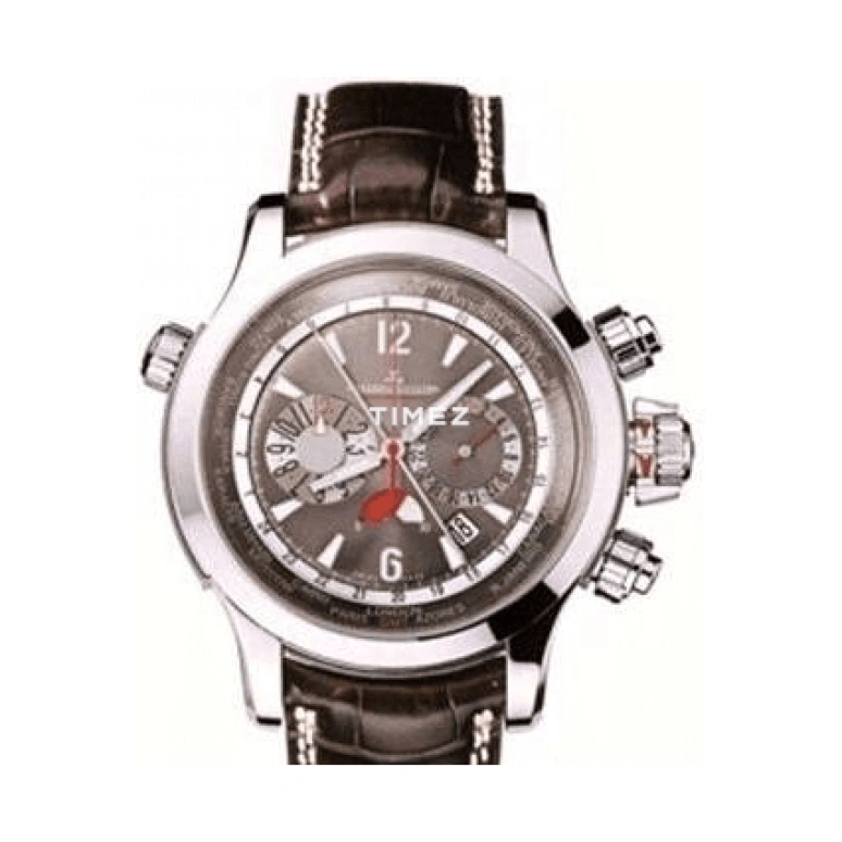 Jaeger-LeCoultre,Master 41.50mm,41.50mm,Platinum,Black,Automatic,Chronograph,Day,World Time,Q1766440