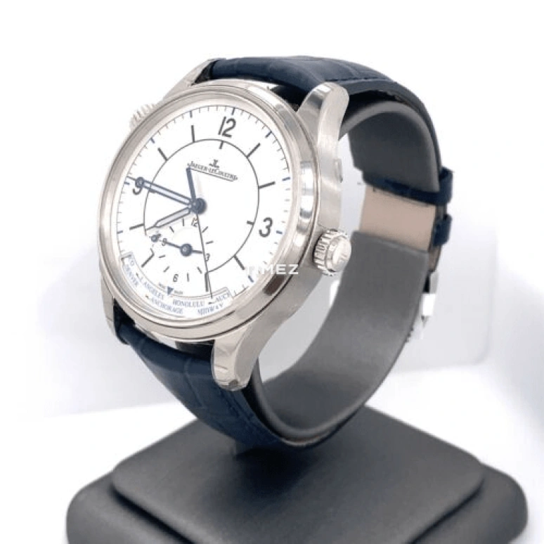 Jaeger-LeCoultre,Master 39mm,39mm,Stainless Steel,Black,White,Automatic,World Time,In-house Caliber,Q1428530