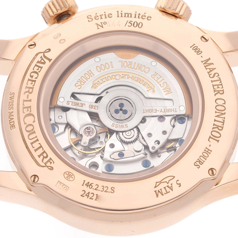 Jaeger-LeCoultre,Master 41.50mm,41.50mm,Rose Gold,Silver White,Automatic,Day,Power Reserve Indicator,World Time,Q1522420