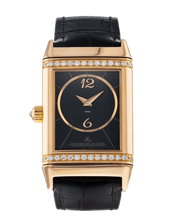Jaeger-LeCoultre,Reverso 26mm,26mm,Rose Gold,White,Handwound,Dule Time,45hours,2692420