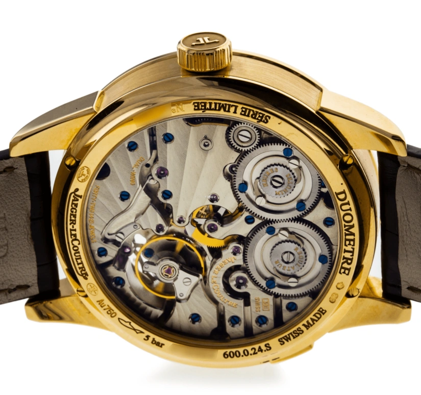 Jaeger-LeCoultre,Duomètre 42mm,42mm,Yellow Gold,Beige,Yellow,Handwound,Chronograph,Moonphase,Day,Q6040420