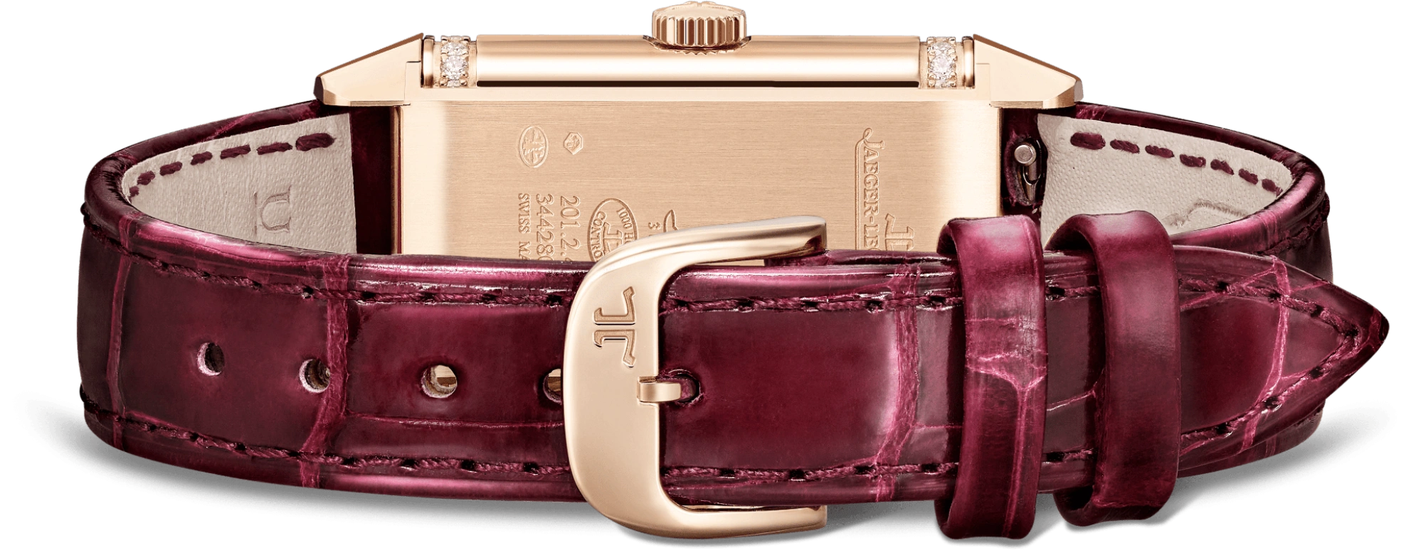 Jaeger-LeCoultre,Reverso 20mm,20mm,Pink Gold,Silver,Handwound,38hours,In-house Caliber,Q3342520
