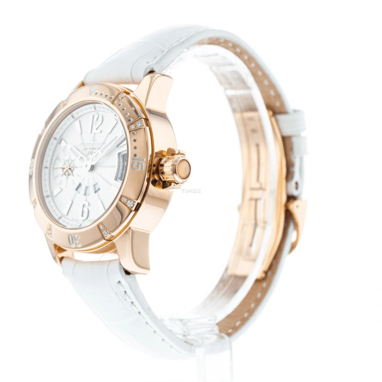 Jaeger-LeCoultre,Master 38mm,38mm,Rose Gold,Silver White,Automatic,Day,Dule Time,Q1892420
