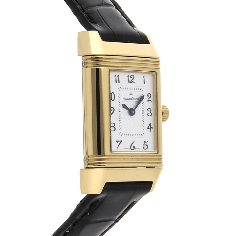 Jaeger-LeCoultre,Reverso 20.60x32.70mm,20.60x32.70mm,Yellow Gold,Silver,Grey,Handwound,38hours,In-house Caliber,Q2661410