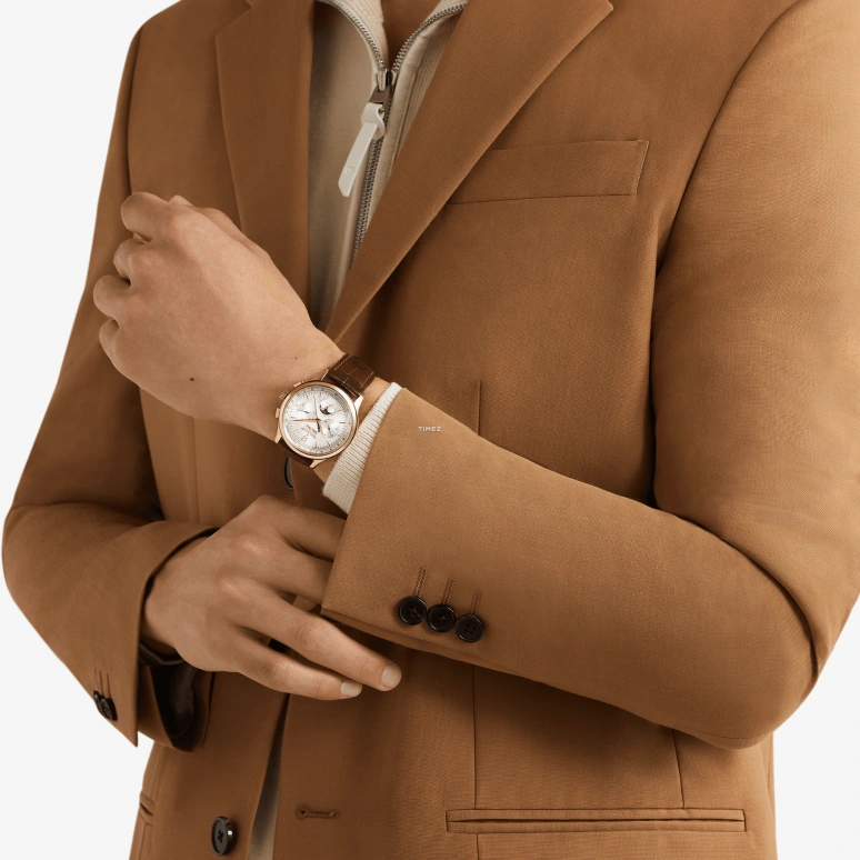 Jaeger-LeCoultre,Master 40mm,40mm,Rose Gold,White,Automatic,Chronograph,Moonphase,Month,Date,65hours,In-house Caliber,Q413253J