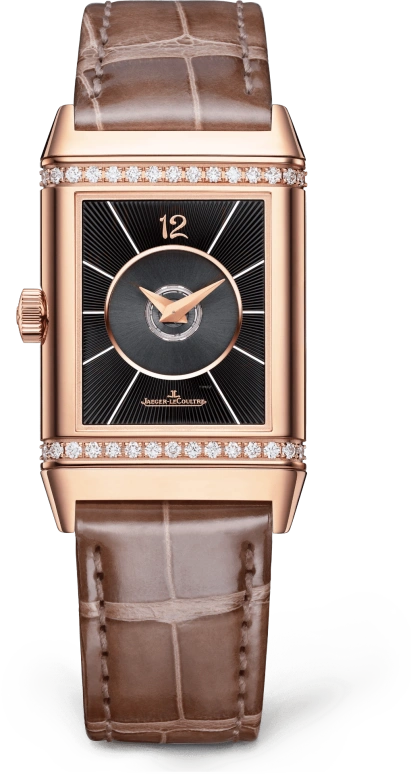 Jaeger-LeCoultre,Reverso 40x24mm,40x24mm,Rose Gold,Black,Silver,Automatic,38hours,In-house Caliber,Q2572570
