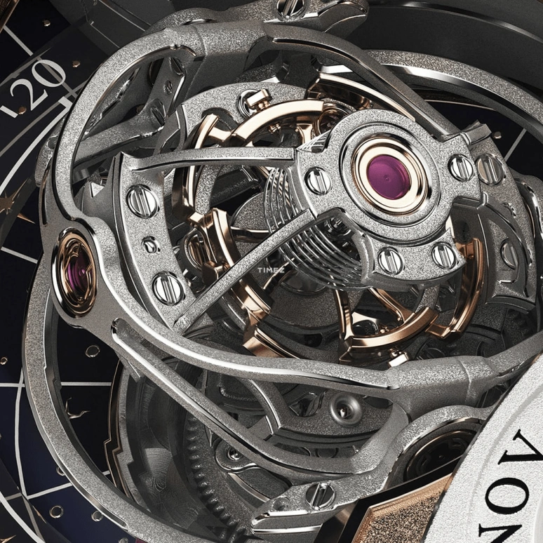 Jaeger-LeCoultre,Duomètre 34.30mm,34.30mm,Rose Gold,Grey,Handwound,Moonphase,Perpetual Calendar,Annual Calendar,Month,Sapphire,Crystal Glass,Round,Q6202420
