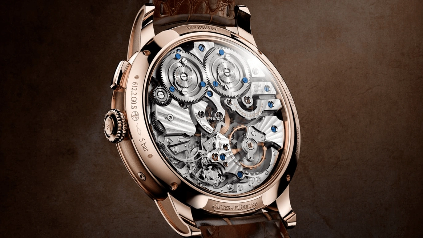 Jaeger-LeCoultre,Duomètre 42.50mm,42.50mm,Rose Gold,Grey,Handwound,Chronograph,Moonphase,Power Reserve Indicator,Day / Night Indication,Sapphire,Crystal Glass,Round,Q622252J
