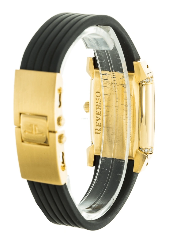 Jaeger-LeCoultre,Reverso 28x43.50mm,28x43.50mm,Yellow Gold,Silver White,Handwound,Moonphase,Dule Time,Q2961620