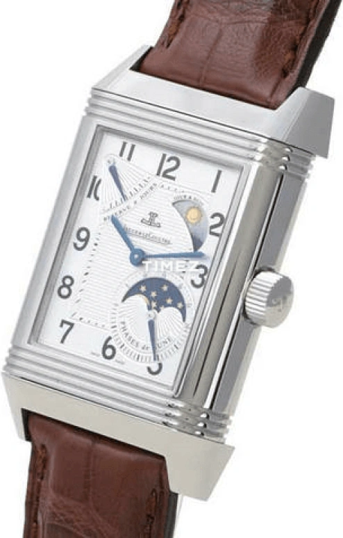 Jaeger-LeCoultre,Reverso 46.50mm,46.50mm,Stainless Steel,White,Automatic,Moonphase,In-house Caliber,Q3408420