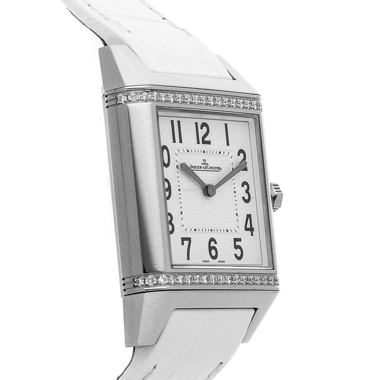 Jaeger-LeCoultre,Reverso 45.50x31.20mm,45.50x31.20mm,Stainless Steel,Black,White,Quartz,In-house Caliber,Sapphire,Crystal Glass,7068421