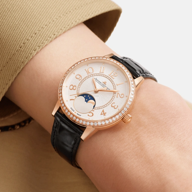 Jaeger-LeCoultre,Rendez-Vous 34mm,34mm,Rose Gold,Silver,Automatic,Moonphase,45hours,Q3572431