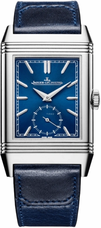 Jaeger-LeCoultre,Reverso 27.40mm,27.40mm,Stainless Steel,Blue,Handwound,45hours,In-house Caliber,3978480