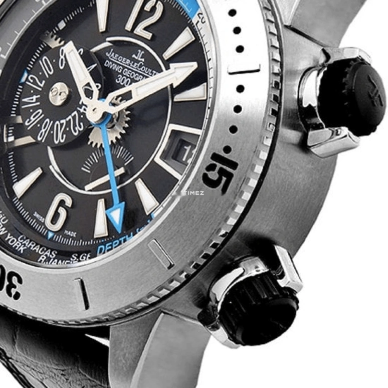 Jaeger-LeCoultre,Master 46.30mm,46.30mm,Titanium,Black,Automatic,Day,Dule Time,World Time,Q185T470