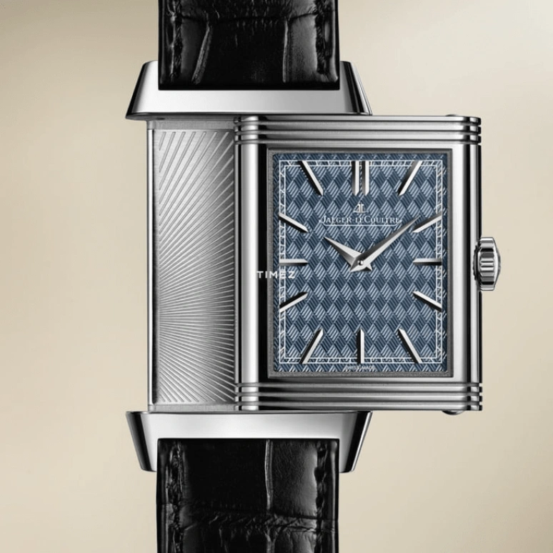 Jaeger-LeCoultre,Reverso 45.60x27.40mm,45.60x27.40mm,White Gold,Blue,Handwound,45hours,In-house Caliber,Q39334M6