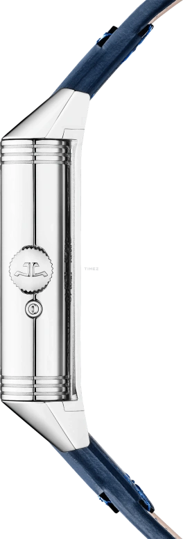 Jaeger-LeCoultre,Reverso 49.40x29.90mm,49.40x29.90mm,Stainless Steel,Blue,Silver,Handwound,World Time,Big Date,Day / Night Indication,Q714845J