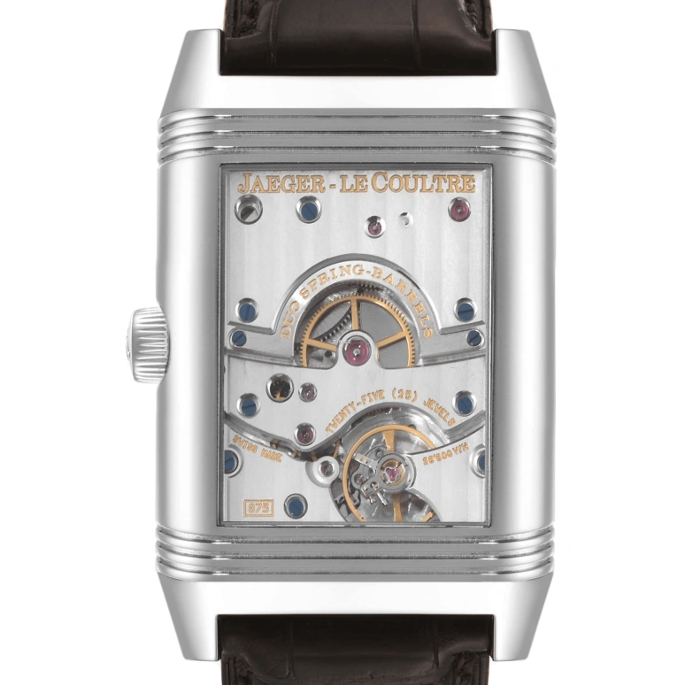 Jaeger-LeCoultre,Reverso 29.10x46.40mm,29.10x46.40mm,Stainless Steel,Silver White,Handwound,Power Reserve Indicator,Big Date,Q3008420