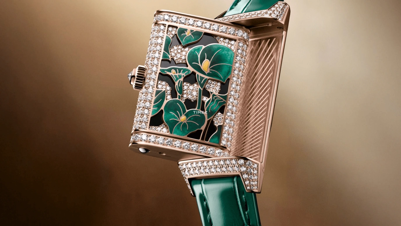 Jaeger-LeCoultre,Reverso 40x20mm,40x20mm,Rose Gold,White,Handwound,In-house Caliber,Sapphire,Q3292434