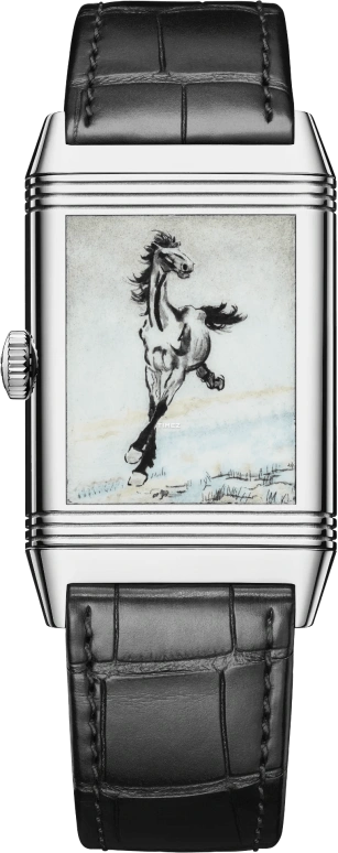 Jaeger-LeCoultre,Reverso 45.60x27.40mm,45.60x27.40mm,White Gold,Green,Handwound,45hours,In-house Caliber,Q39334B3