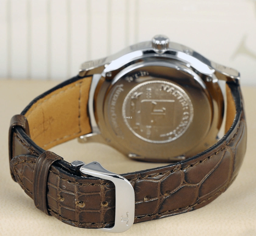 Jaeger-LeCoultre,Master 38mm,38mm,White Gold,Grey,Black,Automatic,Day,Power Reserve Indicator,World Time,Q1423470