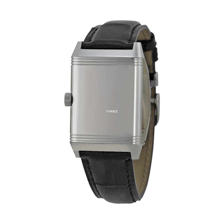 Jaeger-LeCoultre,Reverso 26mm,26mm,Stainless Steel,Silver,Grey,Handwound,Sapphire,Crystal Glass,Rectangular,Q2708411