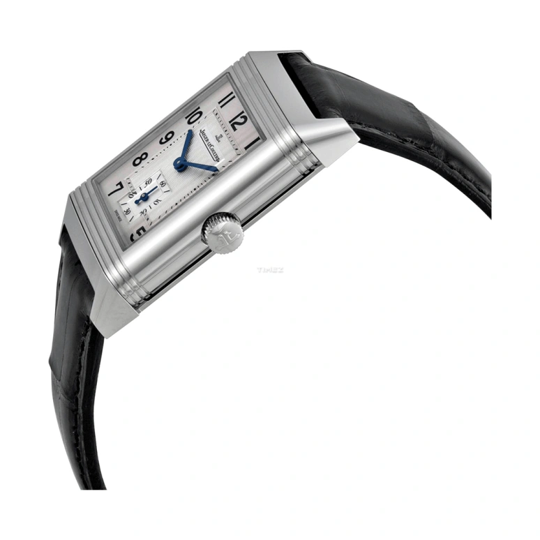 Jaeger-LeCoultre,Reverso 26mm,26mm,Stainless Steel,Silver,Grey,Handwound,Sapphire,Crystal Glass,Rectangular,Q2708411