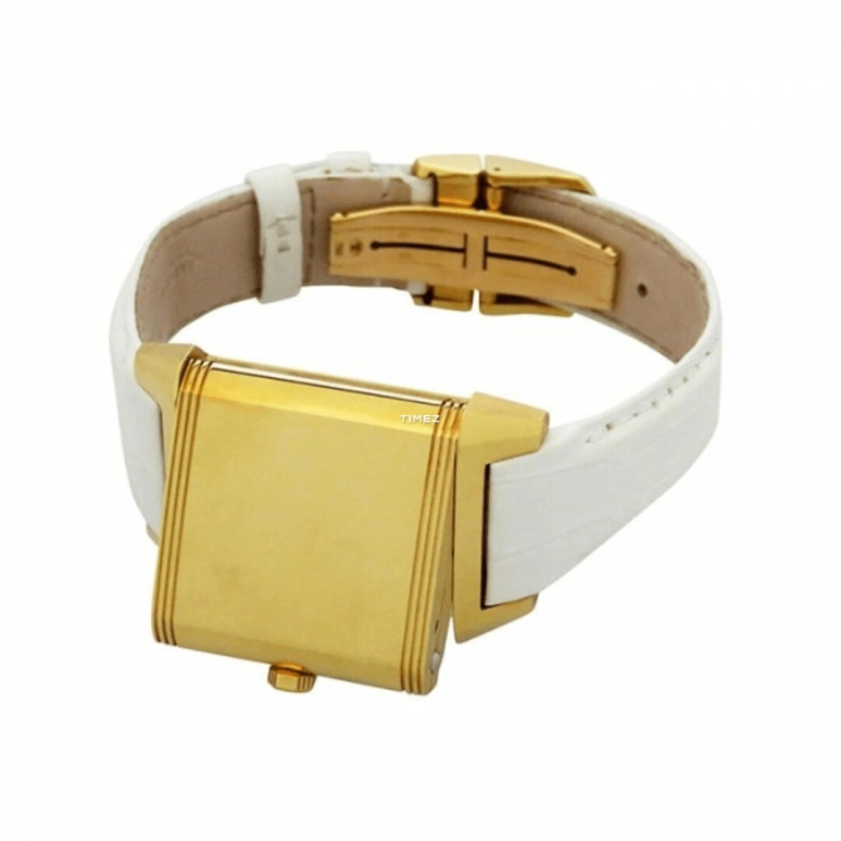 Jaeger-LeCoultre,Reverso 42x28.80mm,42x28.80mm,Yellow Gold,Silver,Quartz,In-house Caliber,Sapphire,Crystal Glass,Q7031420